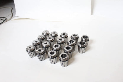 K-Gualda Collet Chuck Hand for Lathe MT3-ER32 M12 and ER32 Collet Chuck Set (18 Piece)