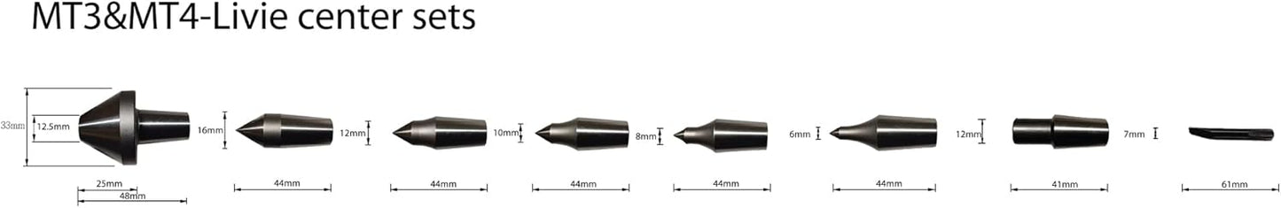 K-Gualda Morse Taper 3 MT3 Live center Interchangeable Insert change type