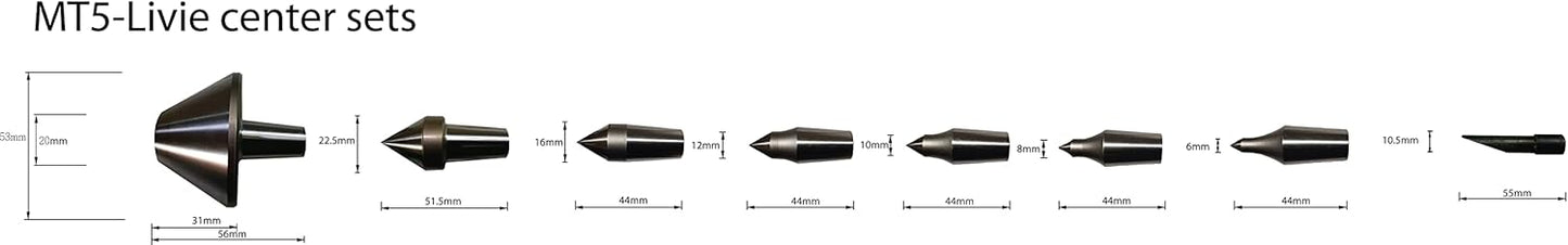 K-Gualda Morse Taper 5 MT5 Living center Interchangeable Insert change type