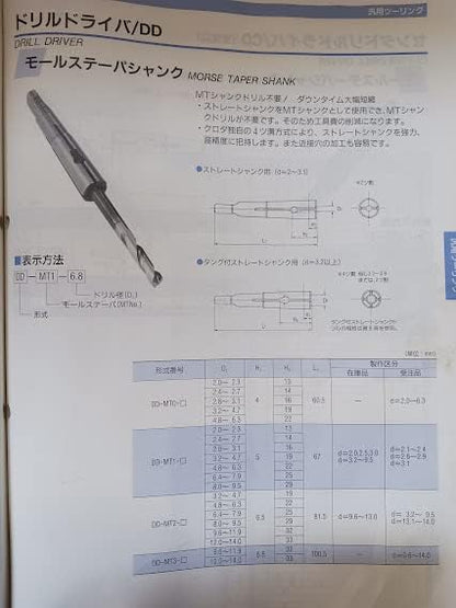 Kuroda Seiko KKS Molle Tapa Shank Drill Driver MT2-DD (DD-MT2-9.3mm)